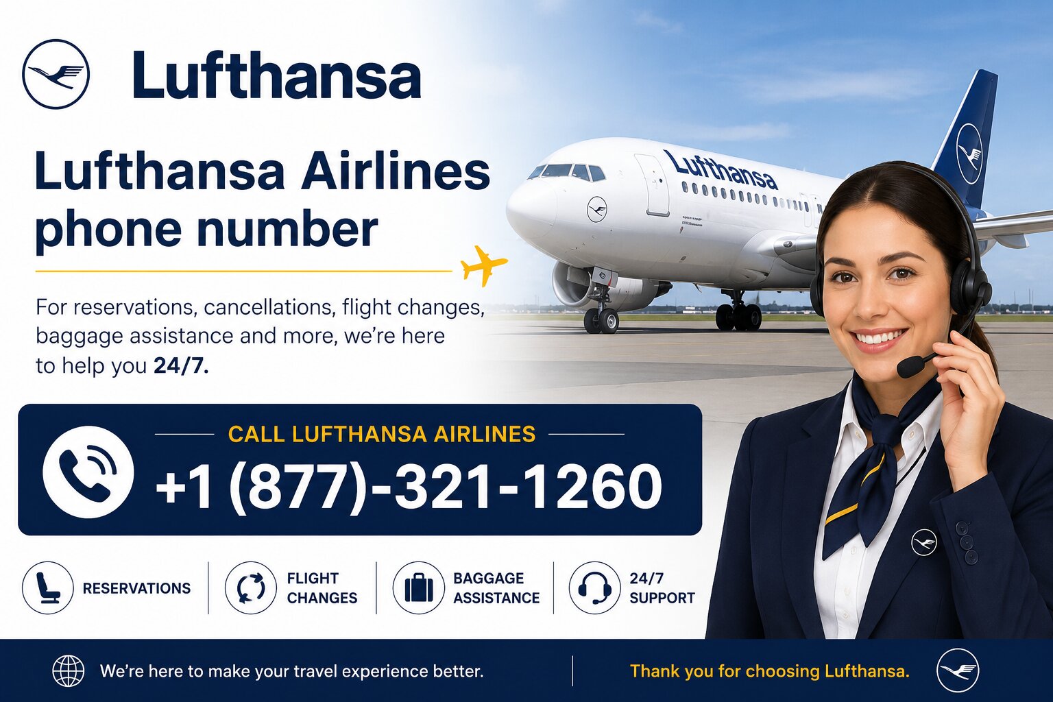 How to Call a Live Person in Lufthansa Airlines for Reservation and Customer Services