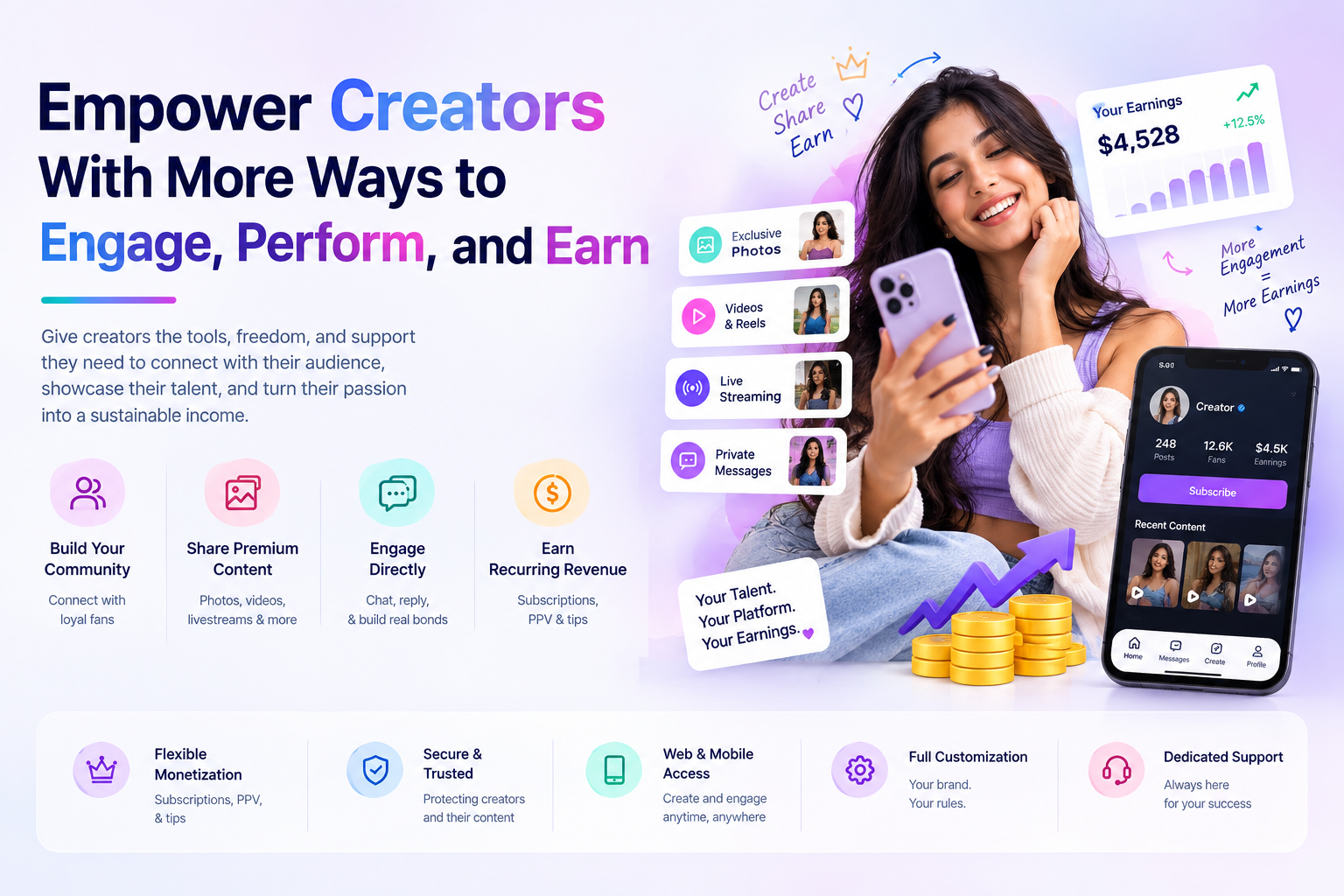 Empower Creators With More Ways to Engage, Perform, and Earn