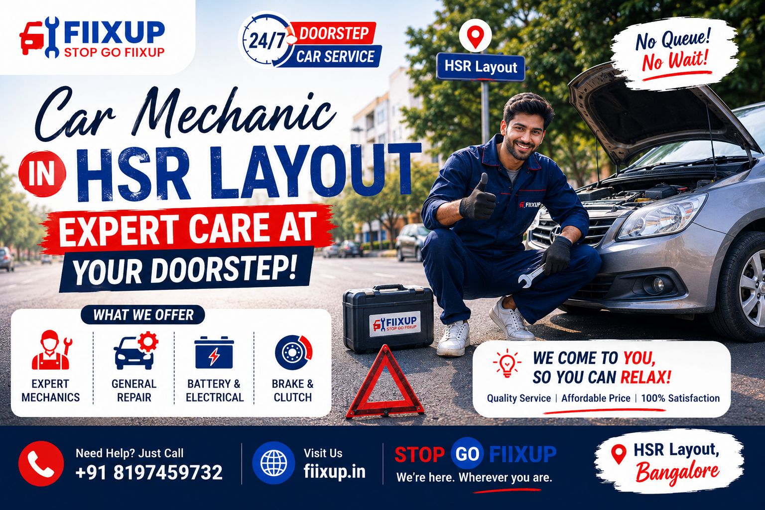 Car Mechanic in HSR Layout for Doorstep Car Repair
