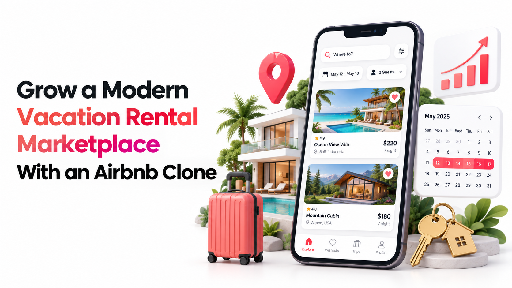 Airbnb Clone App | Vacation Rental Marketplace | Miracuves